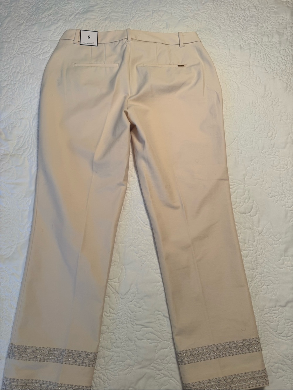 White House Black Market straight crop pants.